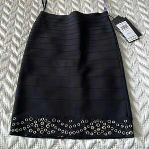 Herve leger black bandage skirt xxs new with tags